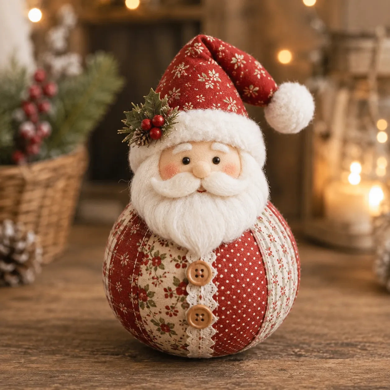 🔥LAST DAY 50% OFF - 🎄 Patchwork Fabric Doll DIY Kit - 🎅 Santa Claus