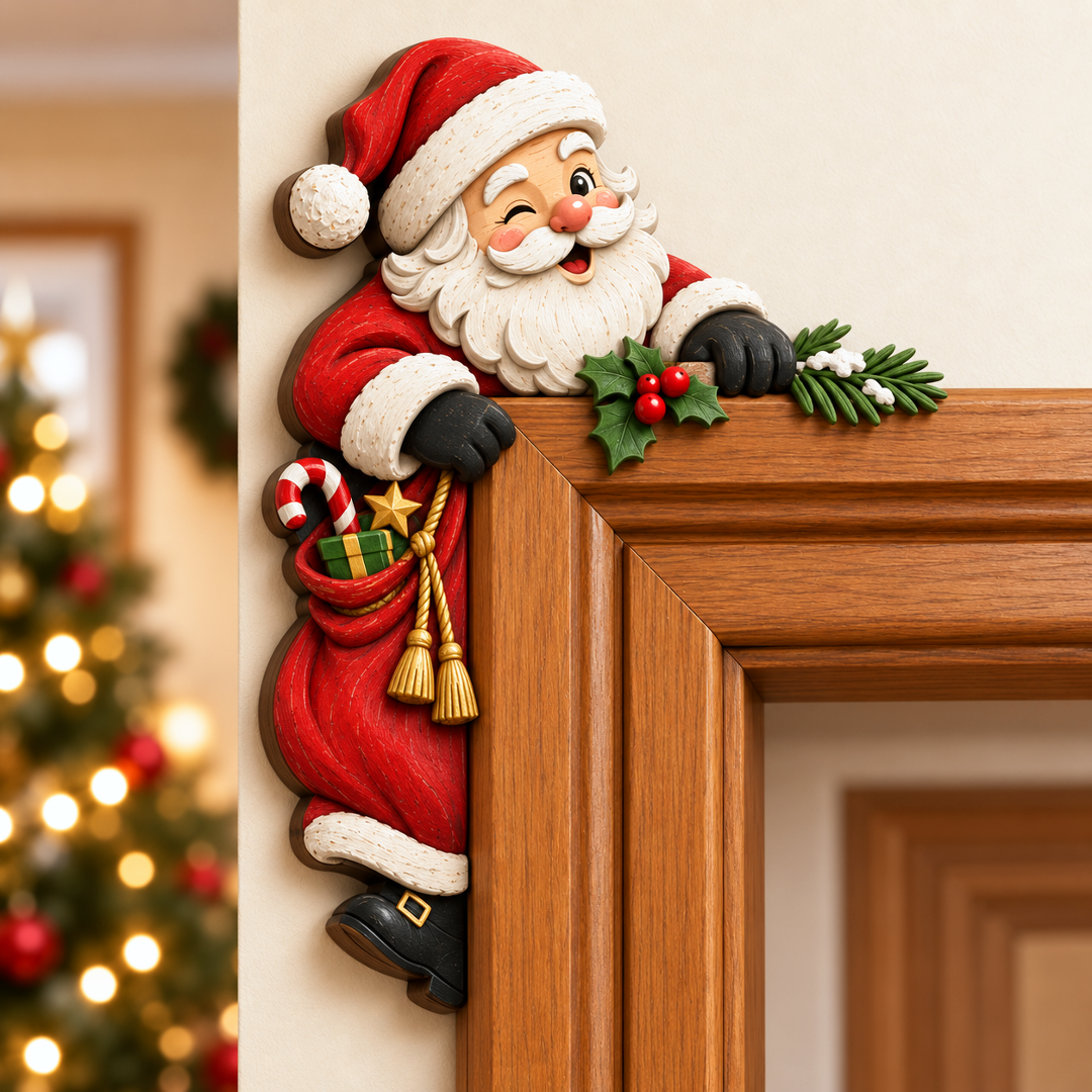 Christmas Peekaboo Door Frame Corner Decor 🎄🎅