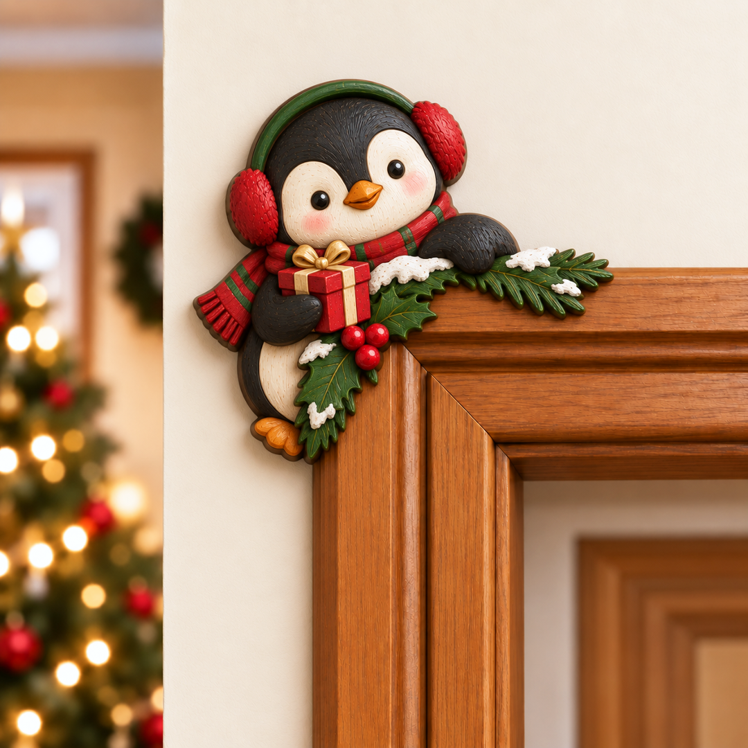 Christmas Peekaboo Door Frame Corner Decor 🎄🎅