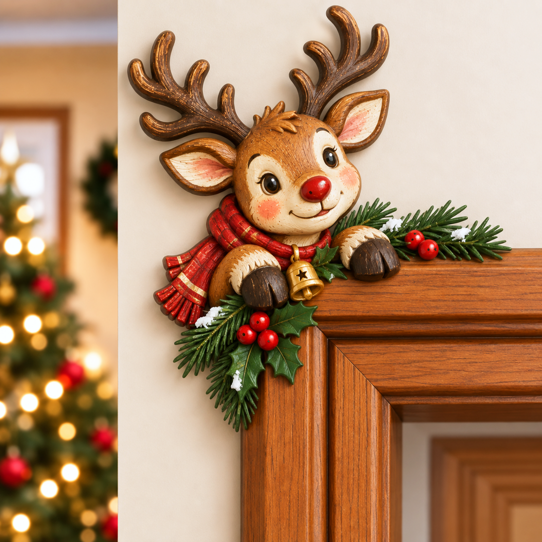 Christmas Peekaboo Door Frame Corner Decor 🎄🎅