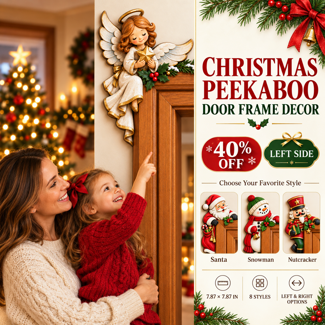 Christmas Peekaboo Door Frame Corner Decor 🎄🎅
