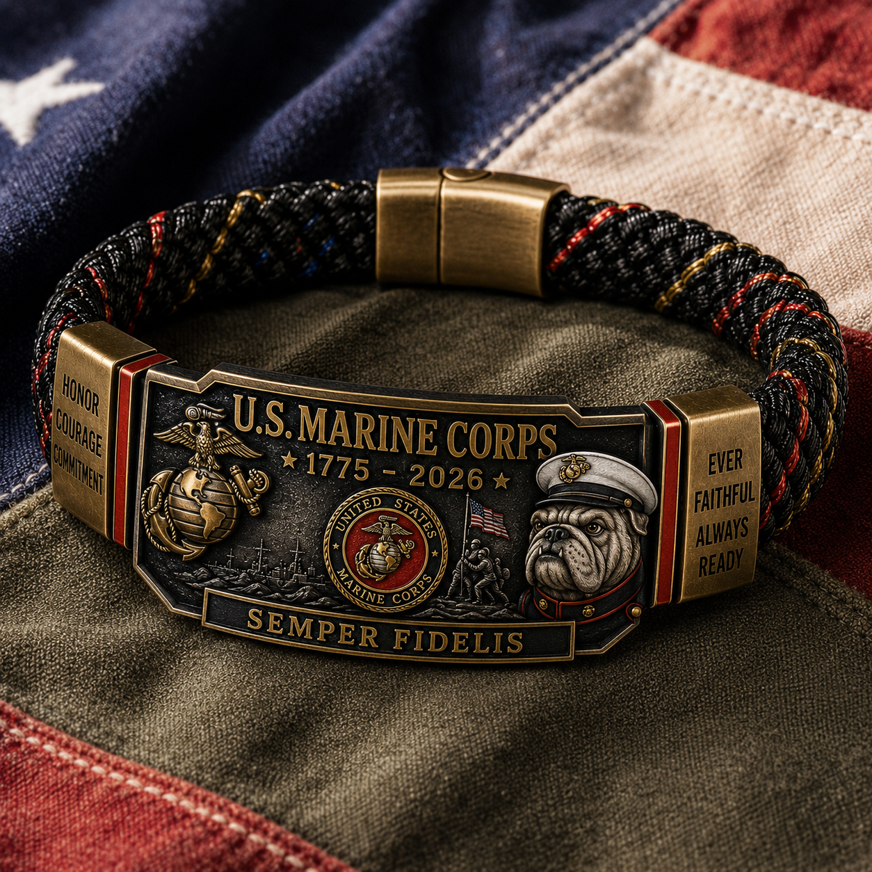 🇺🇸 2026 America 250th Anniversary Military Tribute Bracelet – Limited Edition Branch Pride Collection