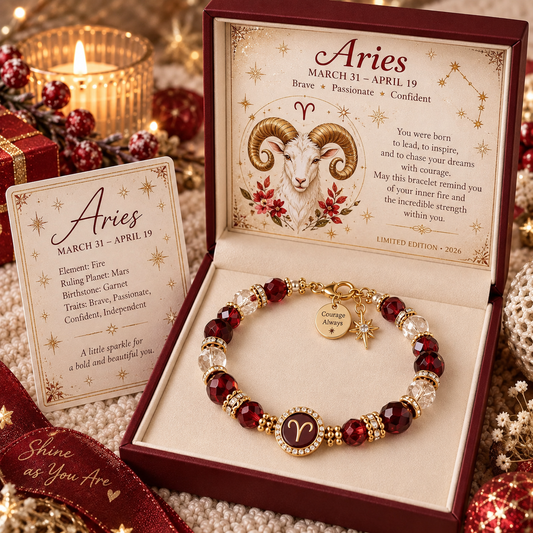 ✨2026 Zodiac Crystal Bracelet | A Meaningful Birthstone Gift Inspired By Your Star Sign