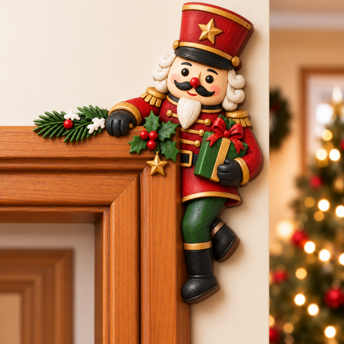 Christmas Peekaboo Door Frame Corner Decor 🎄🎅