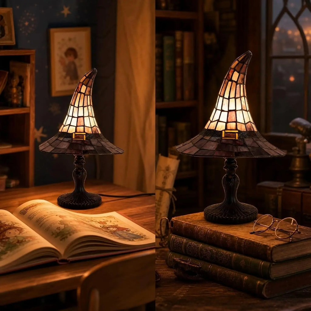 Halloween Witch Hat Table Lamp