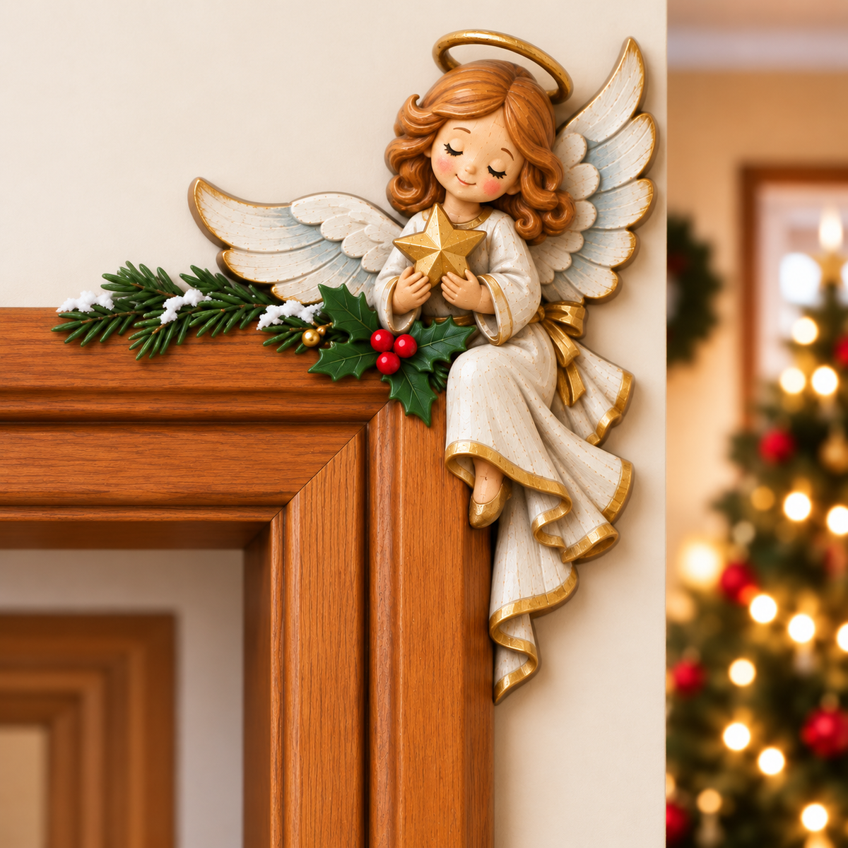 Christmas Peekaboo Door Frame Corner Decor 🎄🎅