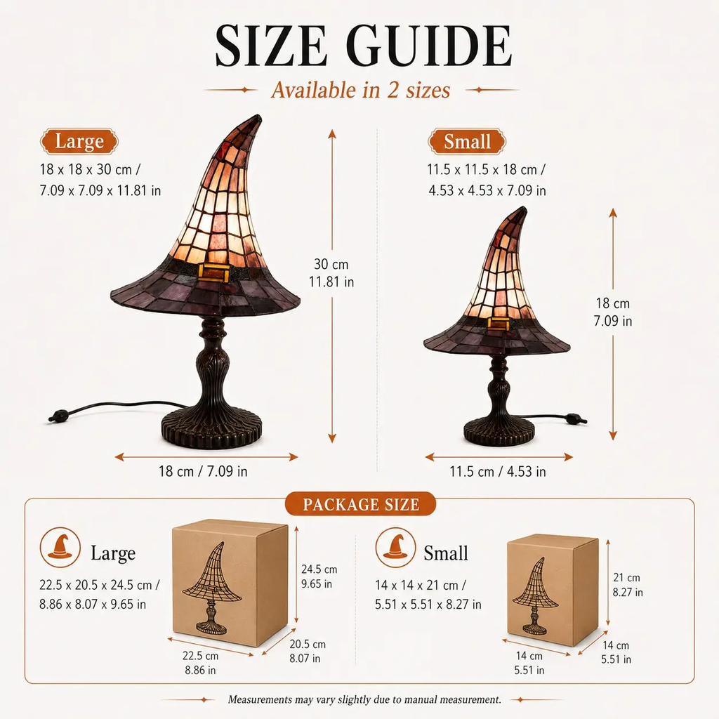 Halloween Witch Hat Table Lamp