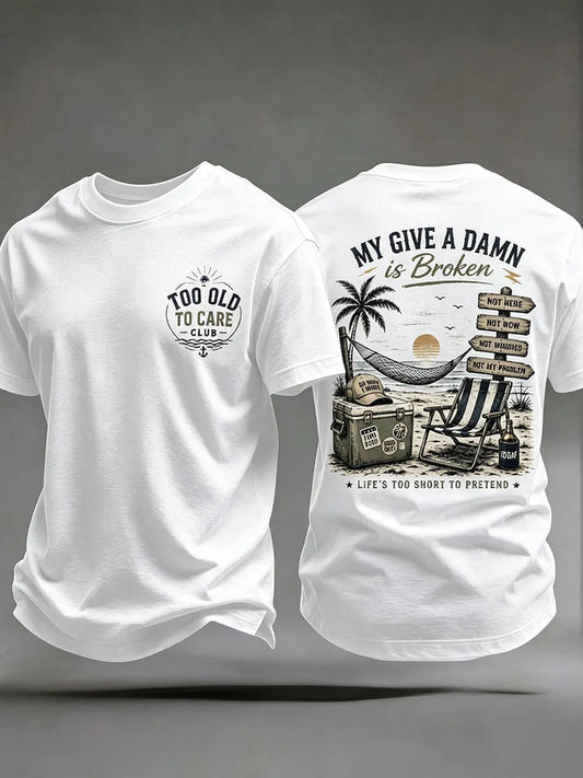 Men's 'my give a damn is broken' T-shirts