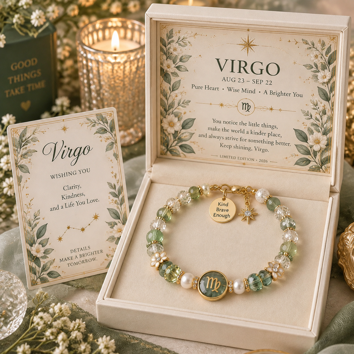 ✨2026 Zodiac Crystal Bracelet | A Meaningful Birthstone Gift Inspired By Your Star Sign