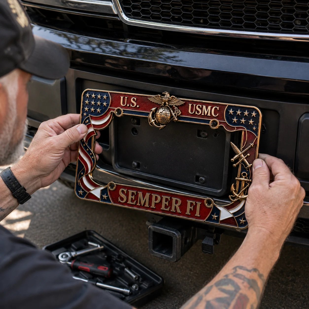 🔥Last Day Promo: 70% OFF 🎖️ - Military Branch Tribute License Plate Frame Collection