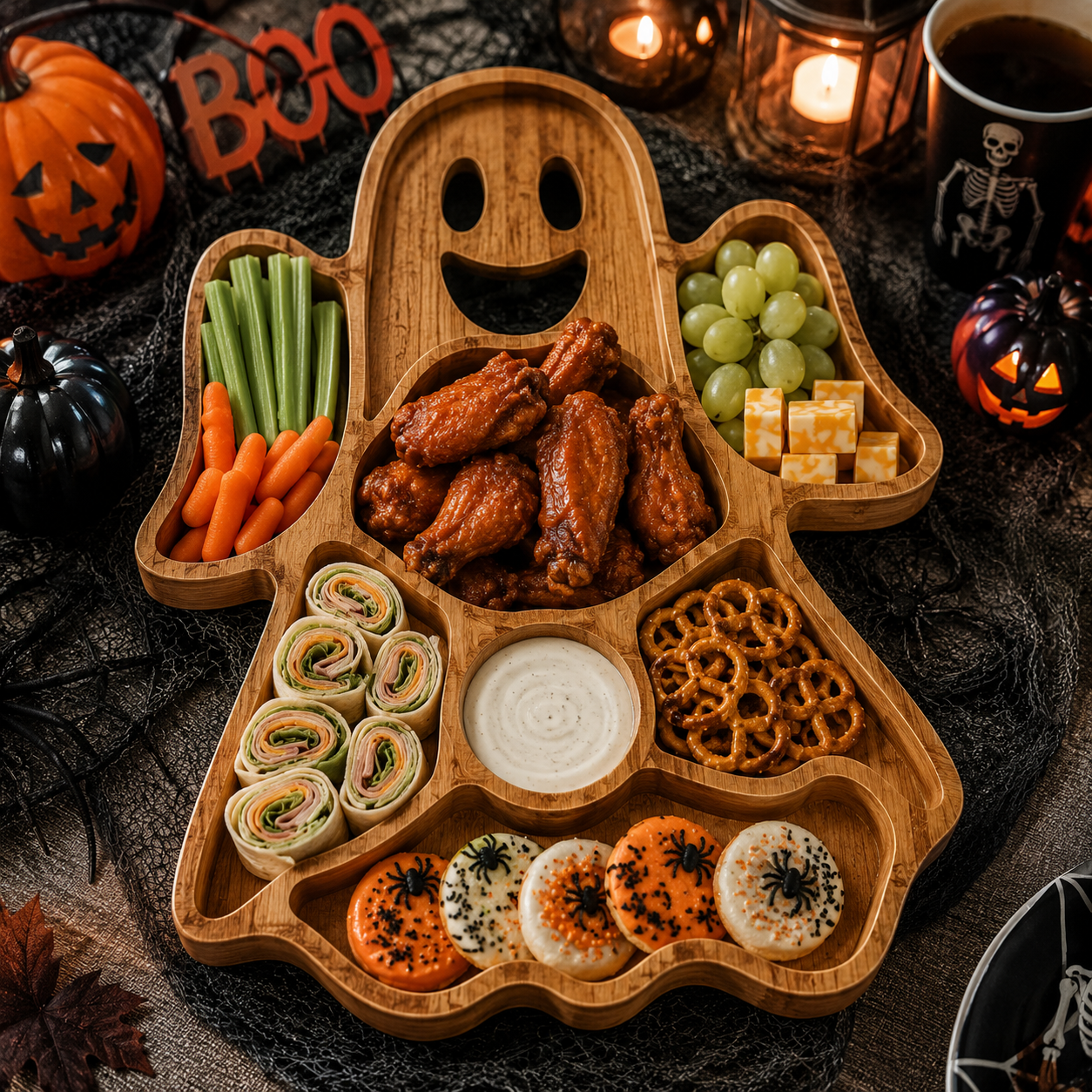 2026 Limited Edition Halloween Haunted Wooden Charcuterie Board
