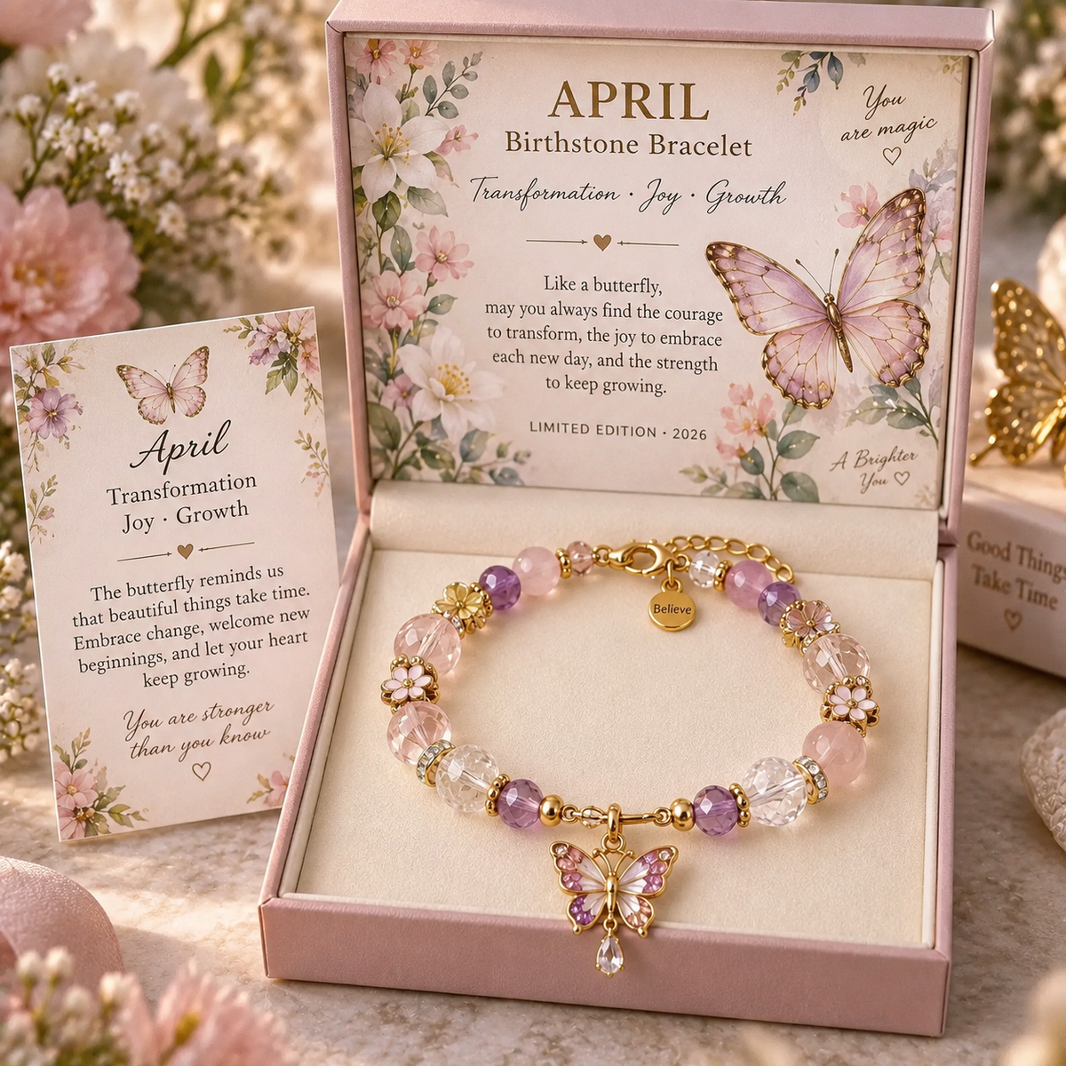 ✨Birth Month Crystal Animal Bracelet – Wear Your Story