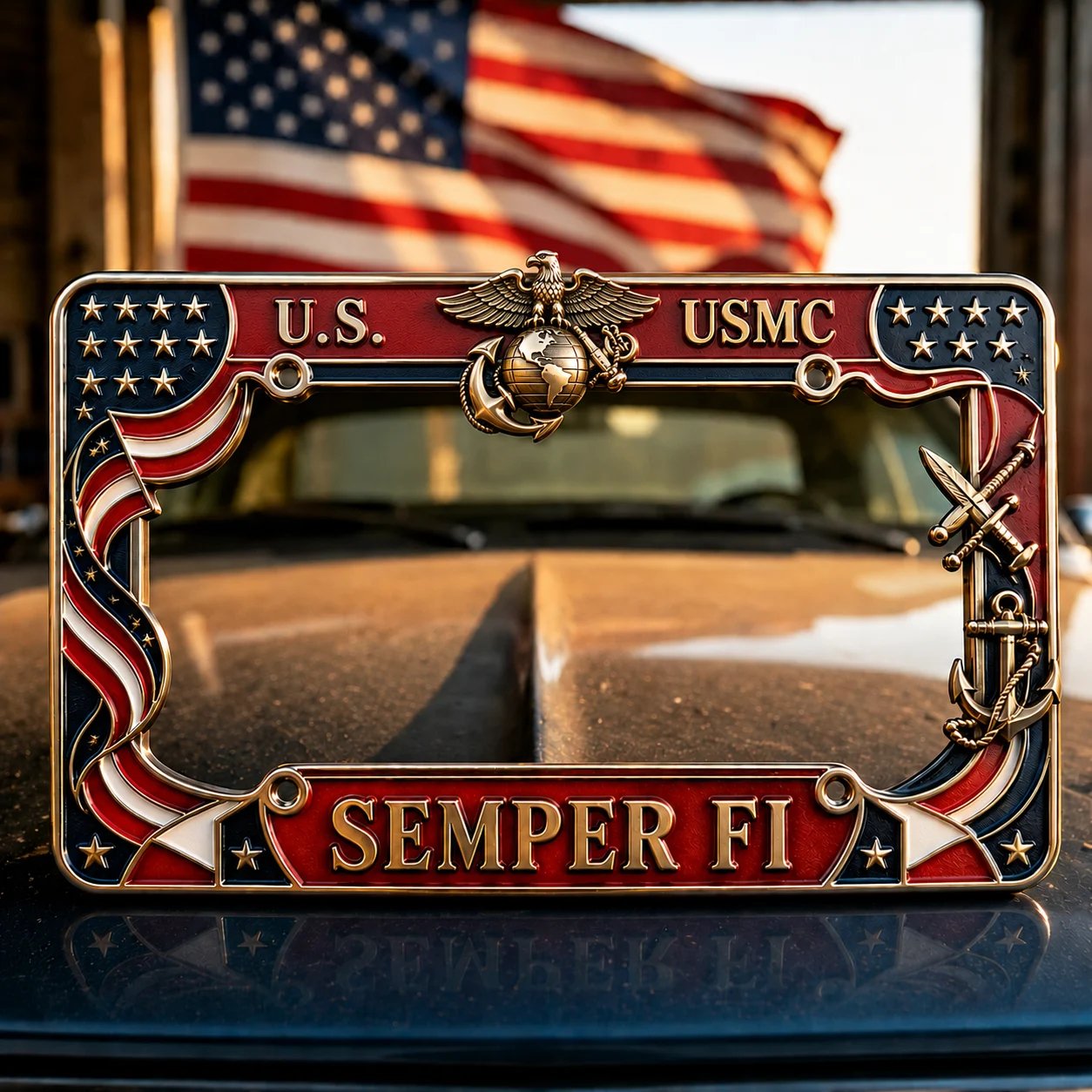 🔥Last Day Promo: 70% OFF 🎖️ - Military Branch Tribute License Plate Frame Collection