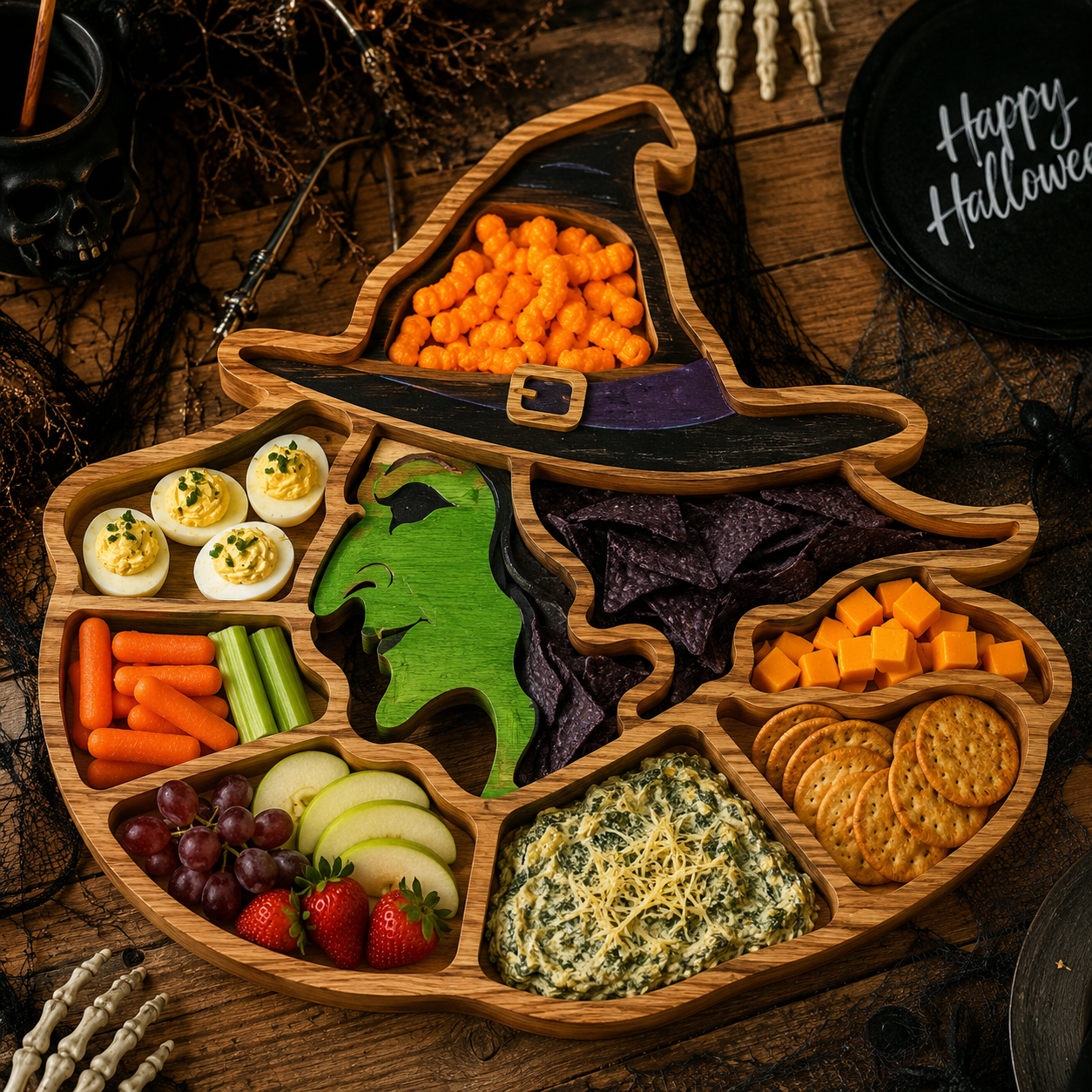 2026 Limited Edition Halloween Haunted Wooden Charcuterie Board