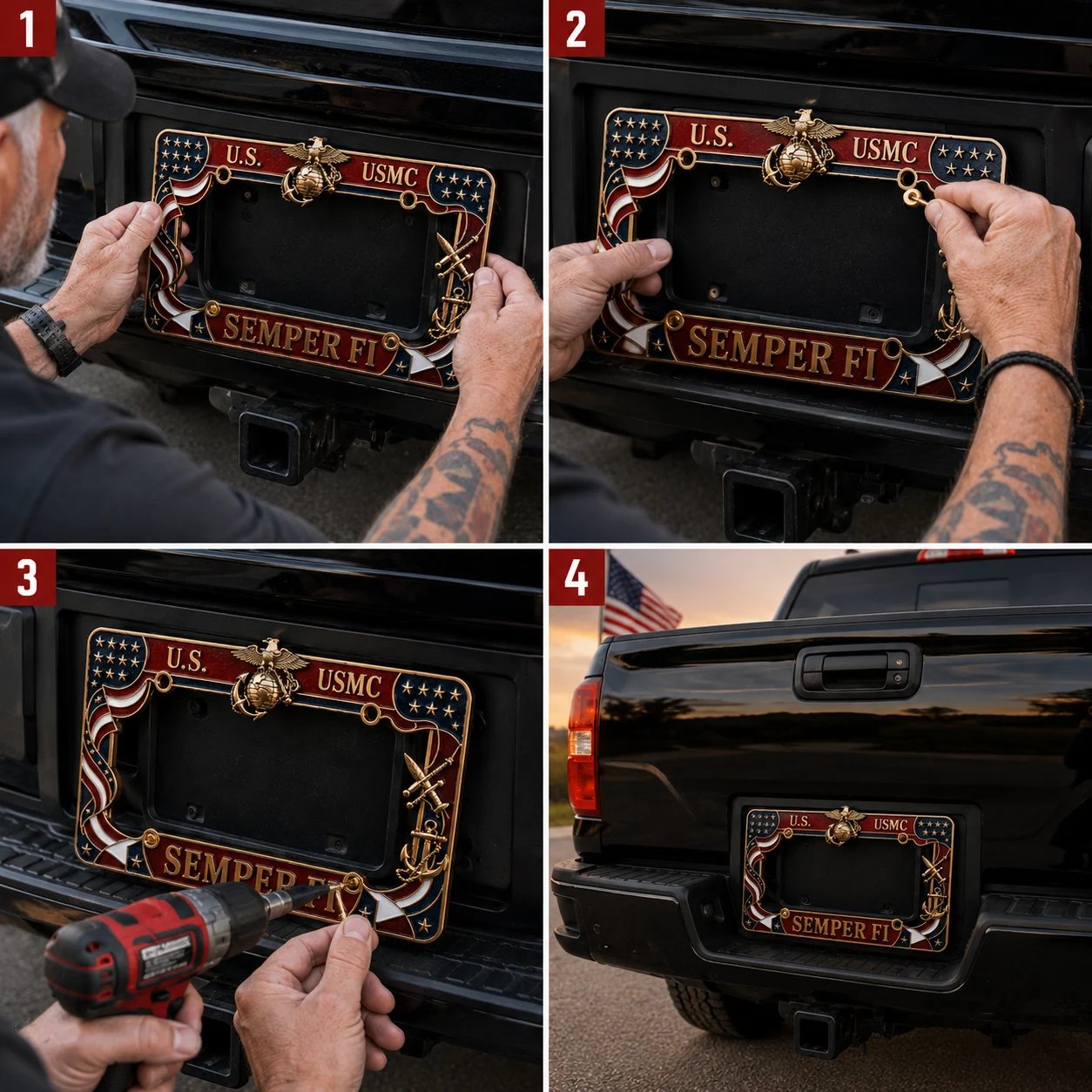 🔥Last Day Promo: 70% OFF 🎖️ - Military Branch Tribute License Plate Frame Collection
