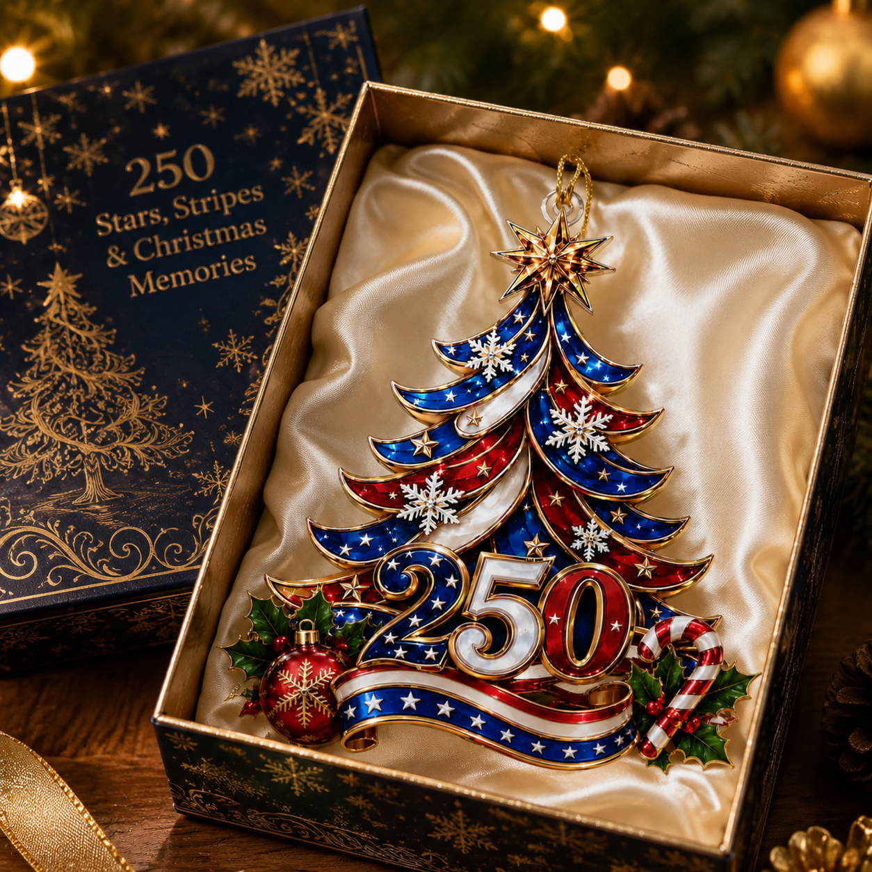 ⏰LIMITED TIME 70% OFF!🔥USA 250th Anniversary Christmas Ornament