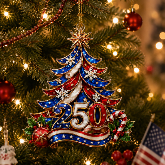⏰LIMITED TIME 70% OFF!🔥USA 250th Anniversary Christmas Ornament
