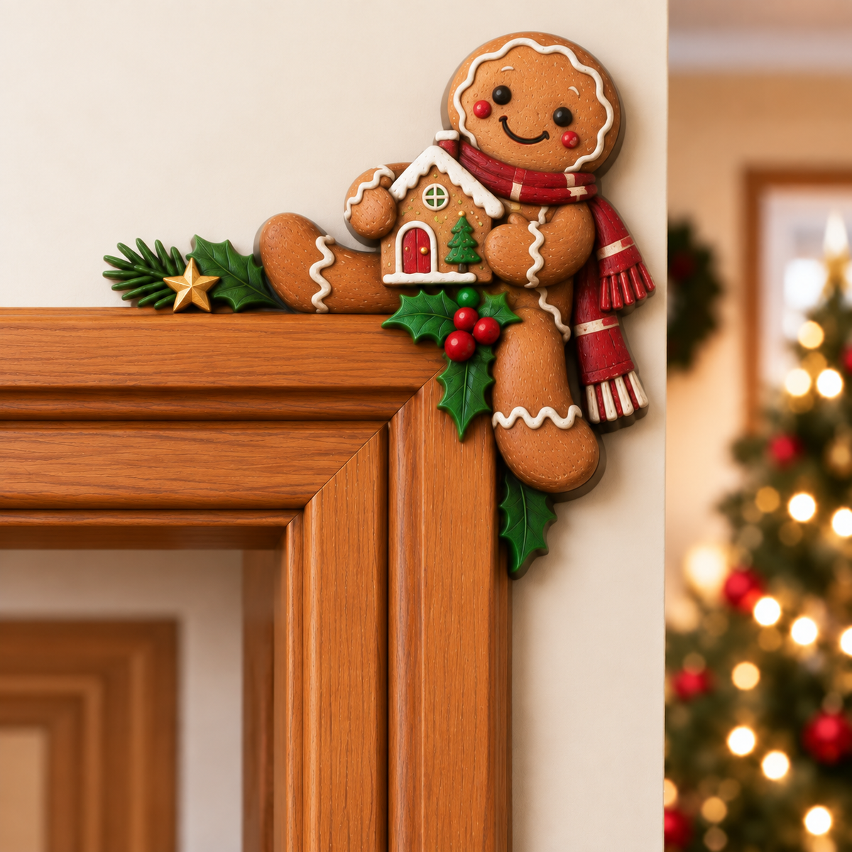 Christmas Peekaboo Door Frame Corner Decor 🎄🎅