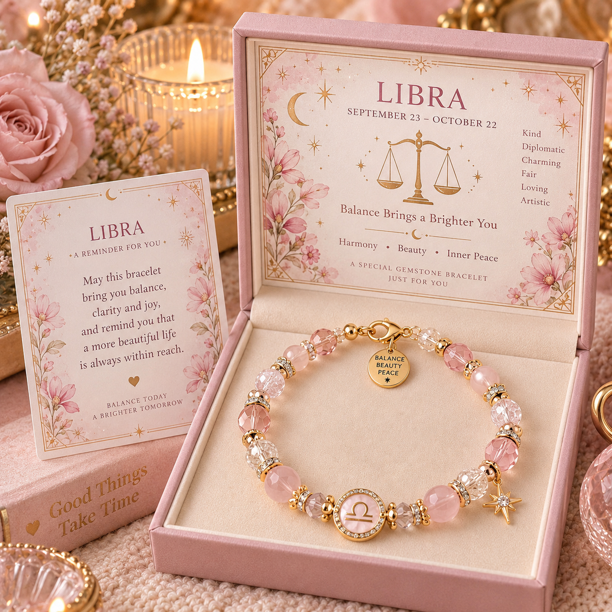 ✨2026 Zodiac Crystal Bracelet | A Meaningful Birthstone Gift Inspired By Your Star Sign