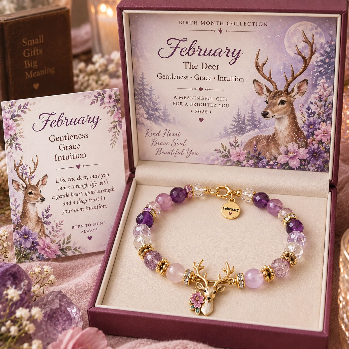 ✨Birth Month Crystal Animal Bracelet – Wear Your Story