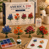 America 250 Beaded Bouquet DIY Kit Limited Edition Patriotic Craft Collection