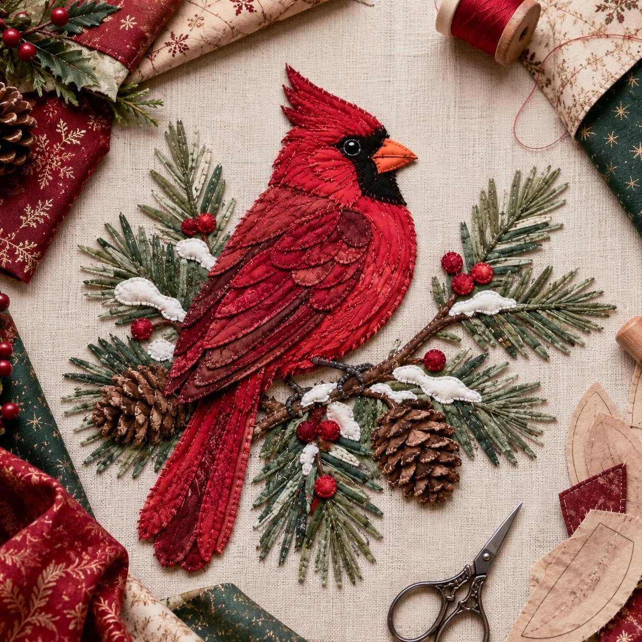 🔥LAST DAY 70% OFF - 🎅Christmas Patchwork Fabric DIY Decor Kit