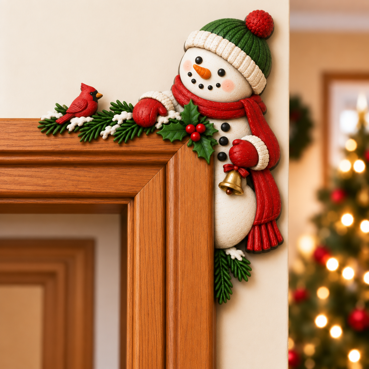 Christmas Peekaboo Door Frame Corner Decor 🎄🎅