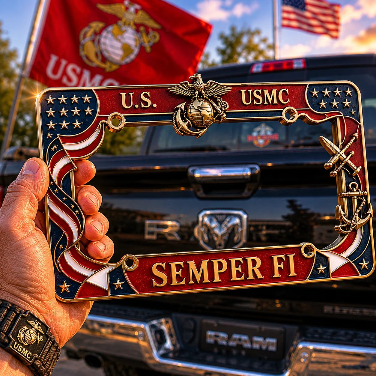 🔥Last Day Promo: 70% OFF 🎖️ - Military Branch Tribute License Plate Frame Collection