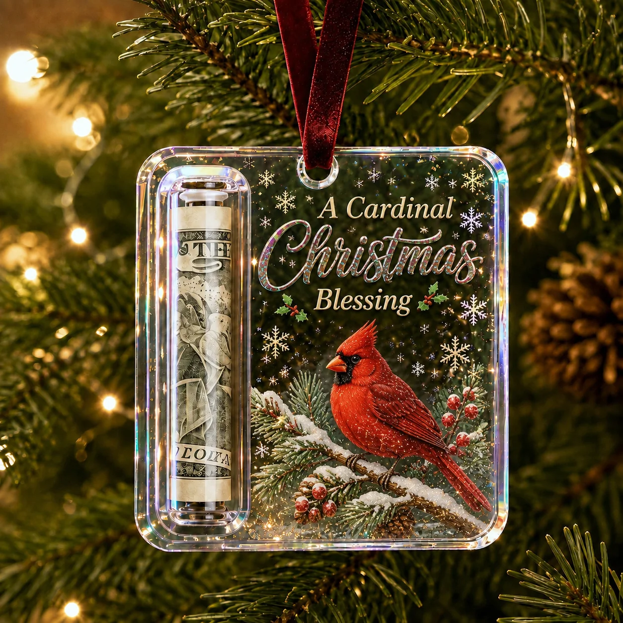 🔥LAST DAY 50% OFF - 🎄Christmas Cash Gift Ornament- Make Cash Feel Like A Real Christmas Gift💵