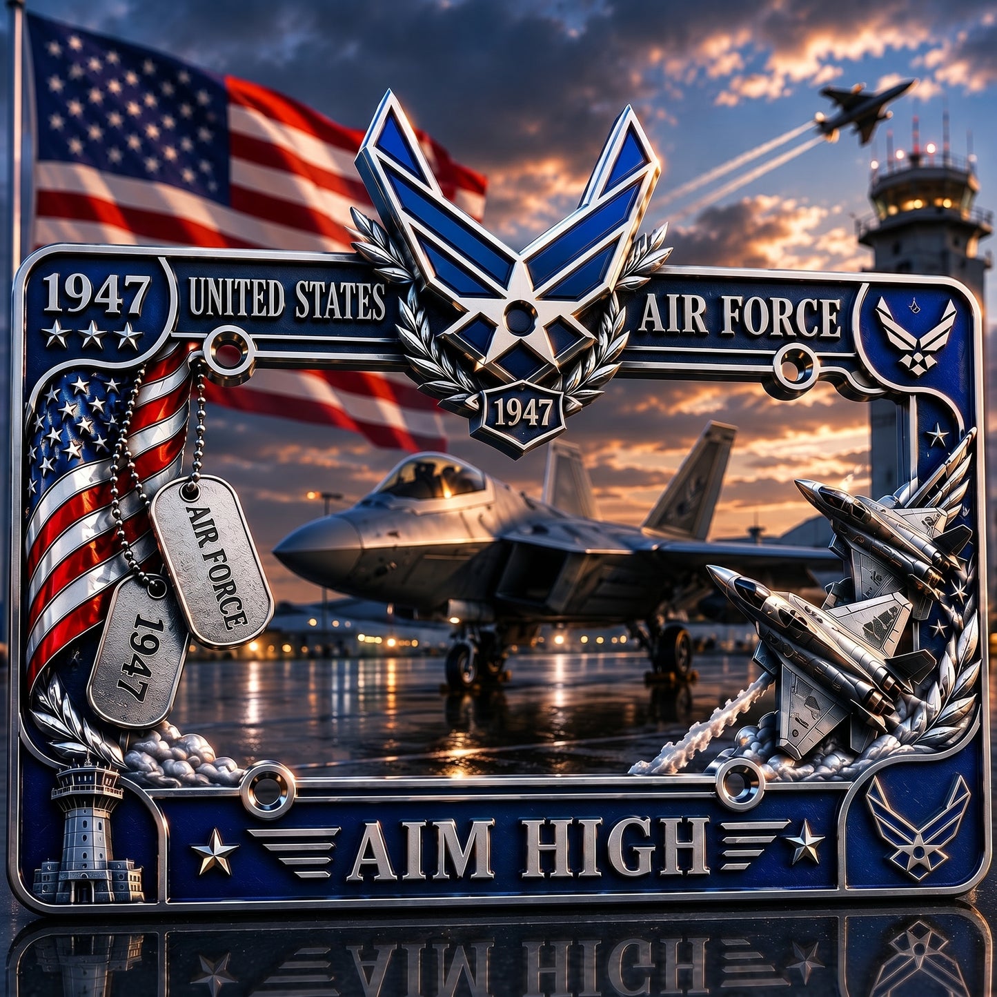 🔥Last Day Promo: 70% OFF 🎖️ - Military Branch Tribute License Plate Frame Collection